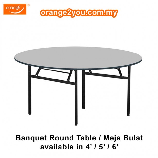 MFR 50 - 5' Round Foldable Folding Banquet Table